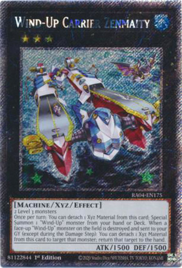 Wind-Up Carrier Zenmaity - RA04-EN175-PSR - (V.4 - Platinum Secret Rare) 1st Edition