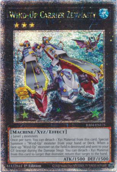 Wind-Up Carrier Zenmaity - RA04-EN175-QCR - (V.5 - Quarter Century Secret Rare) 1st Edition