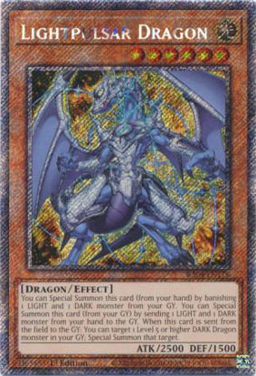 Lightpulsar Dragon - RA04-EN176-PSR - (V.4 - Platinum Secret Rare) 1st Edition