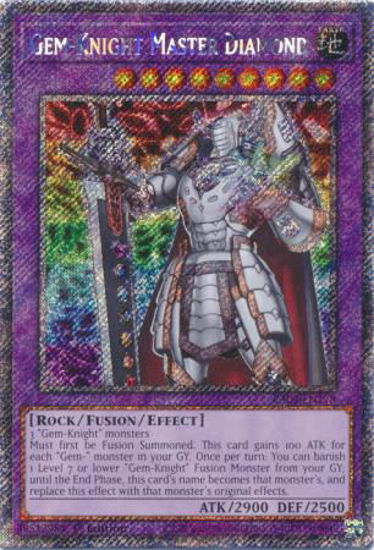 Gem-Knight Master Diamond - RA04-EN178-PSR - (V.4 - Platinum Secret Rare) 1st Edition