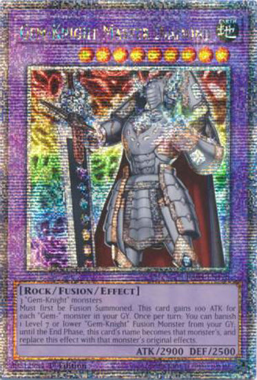 Gem-Knight Master Diamond - RA04-EN178-QCR - (V.5 - Quarter Century Secret Rare) 1st Edition