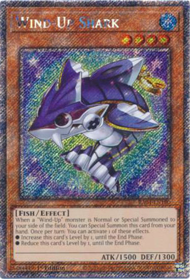 Wind-Up Shark - RA04-EN180-PSR - (V.4 - Platinum Secret Rare) 1st Edition