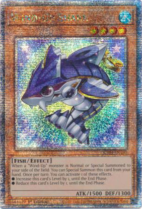 Wind-Up Shark - RA04-EN180-QCR - (V.5 - Quarter Century Secret Rare) 1st Edition