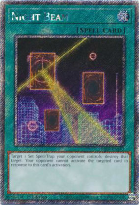 Night Beam - RA04-EN182-PSR - (V.4 - Platinum Secret Rare) 1st Edition