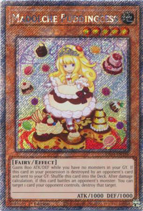 Madolche Puddingcess - RA04-EN186-PSR - (V.4 - Platinum Secret Rare) 1st Edition