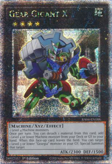 Gear Gigant X - RA04-EN188-QCR - (V.5 - Quarter Century Secret Rare) 1st Edition