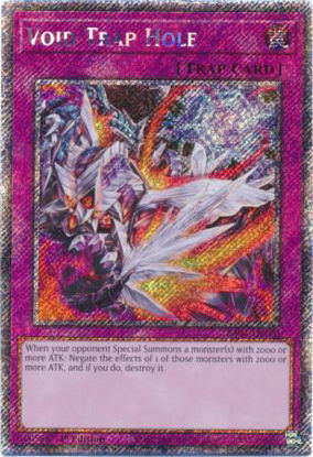 Void Trap Hole - RA04-EN190-PSR - (V.4 - Platinum Secret Rare) 1st Edition