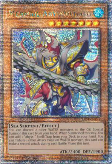 Mermail Abyssmegalo - RA04-EN191-QCR - (V.5 - Quarter Century Secret Rare) 1st Edition