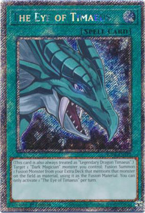 The Eye of Timaeus - RA04-EN192-PSR - (V.4 - Platinum Secret Rare) 1st Edition