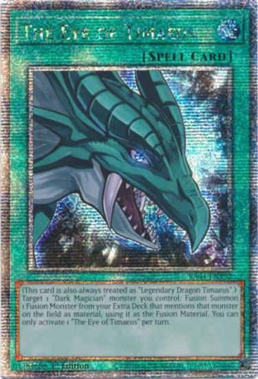 The Eye of Timaeus - RA04-EN192-QCR - (V.5 - Quarter Century Secret Rare) 1st Edition
