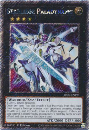 Starliege Paladynamo - RA04-EN193-PSR - (V.4 - Platinum Secret Rare) 1st Edition