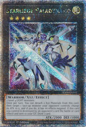 Starliege Paladynamo - RA04-EN193-QCR - (V.5 - Quarter Century Secret Rare) 1st Edition