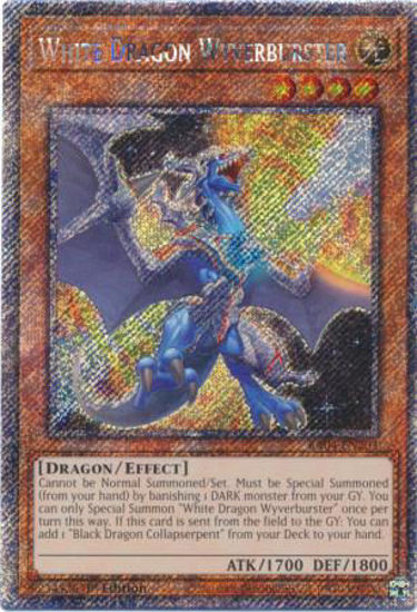 White Dragon Wyverburster - RA04-EN203-PSR - (V.4 - Platinum Secret Rare) 1st Edition
