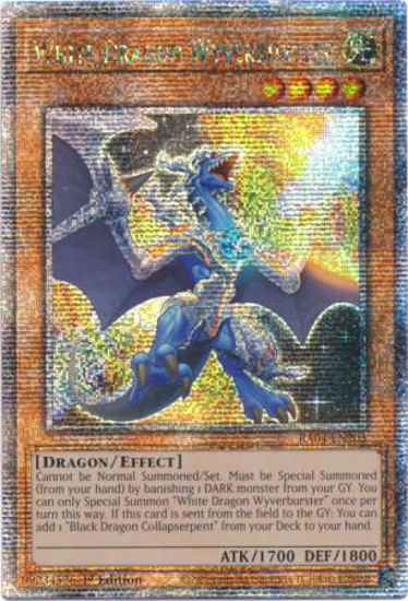 White Dragon Wyverburster - RA04-EN203-QCR - (V.5 - Quarter Century Secret Rare) 1st Edition