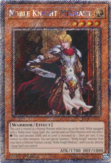 Noble Knight Medraut - RA04-EN205-PSR - (V.4 - Platinum Secret Rare) 1st Edition
