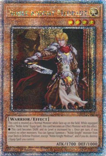 Noble Knight Medraut - RA04-EN205-QCR - (V.5 - Quarter Century Secret Rare) 1st Edition