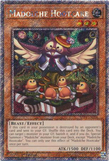 Madolche Hootcake - RA04-EN206-PSR - (V.4 - Platinum Secret Rare) 1st Edition