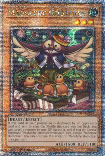 Madolche Hootcake - RA04-EN206-QCR - (V.5 - Quarter Century Secret Rare) 1st Edition