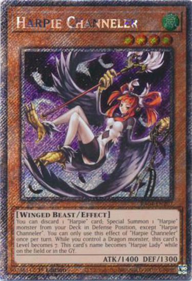 Harpie Channeler - RA04-EN207-PSR - (V.4 - Platinum Secret Rare) 1st Edition
