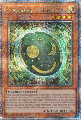 Chronomaly Nebra Disk - RA04-EN213-QCR - (V.5 - Quarter Century Secret Rare) 1st Edition