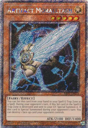 Artifact Moralltach - RA04-EN214-PSR - (V.4 - Platinum Secret Rare) 1st Edition