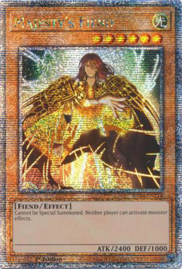 Majesty's Fiend - RA04-EN216-QCR - (V.5 - Quarter Century Secret Rare) 1st Edition