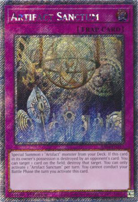 Artifact Sanctum - RA04-EN217-PSR - (V.4 - Platinum Secret Rare) 1st Edition