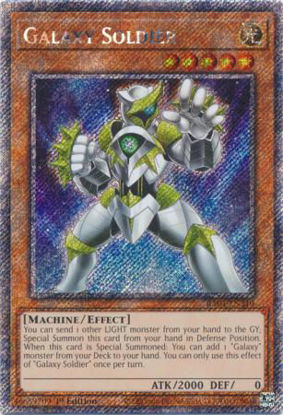 Galaxy Soldier - RA04-EN219-PSR - (V.4 - Platinum Secret Rare) 1st Edition