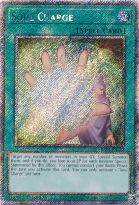 Soul Charge - RA04-EN222-PSR - (V.4 - Platinum Secret Rare) 1st Edition