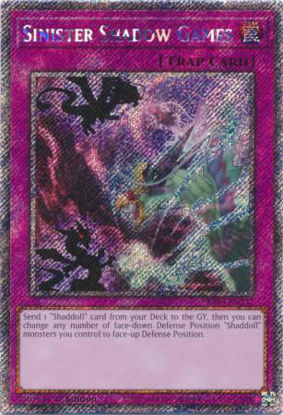 Sinister Shadow Games - RA04-EN232-PSR - (V.4 - Platinum Secret Rare) 1st Edition