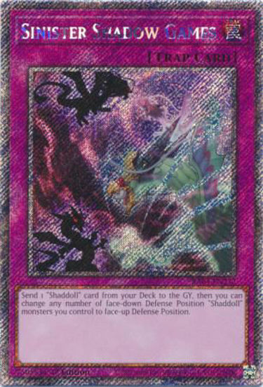 Sinister Shadow Games - RA04-EN232-PSR - (V.4 - Platinum Secret Rare) 1st Edition