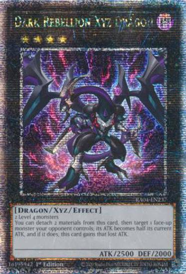 Dark Rebellion Xyz Dragon - RA04-EN237-QCR - (V.5 - Quarter Century Secret Rare) 1st Edition