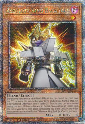 Absolute King Back Jack - RA04-EN244-QCR - (V.5 - Quarter Century Secret Rare) 1st Edition