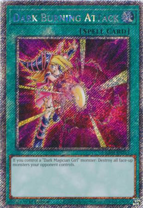 Dark Burning Attack - RA04-EN245-PSR - (V.4 - Platinum Secret Rare) 1st Edition