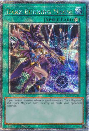 Dark Burning Magic - RA04-EN246-QCR - (V.5 - Quarter Century Secret Rare) 1st Edition