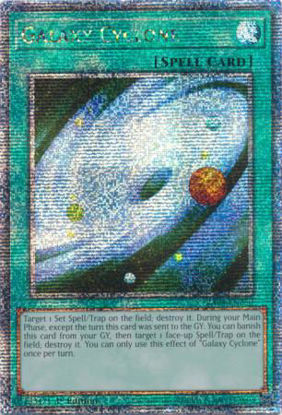 Galaxy Cyclone - RA04-EN250-QCR - (V.5 - Quarter Century Secret Rare) 1st Edition