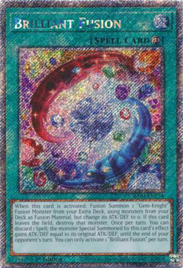 Brilliant Fusion - RA04-EN254-PSR - (V.4 - Platinum Secret Rare) 1st Edition