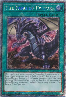 The Fang of Critias - RA04-EN255-PSR - (V.4 - Platinum Secret Rare) 1st Edition
