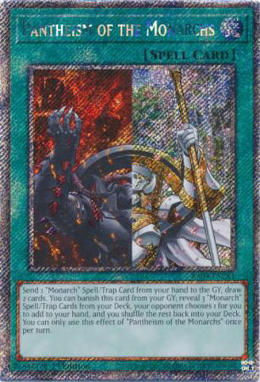 Pantheism of the Monarchs - RA04-EN261-PSR - (V.4 - Platinum Secret Rare) 1st Edition