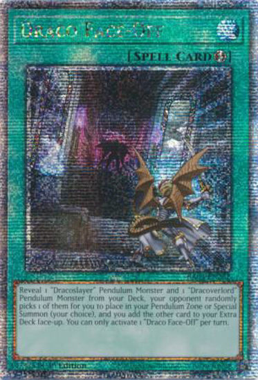 Draco Face-Off - RA04-EN262-QCR - (V.5 - Quarter Century Secret Rare) 1st Edition