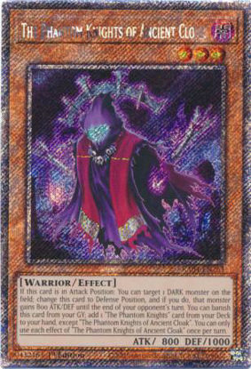 The Phantom Knights of Ancient Cloak - RA04-EN263-PSR - (V.4 - Platinum Secret Rare) 1st Edition