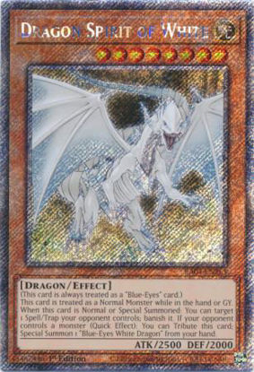 Dragon Spirit of White - RA04-EN265-PSR - (V.4 - Platinum Secret Rare) 1st Edition