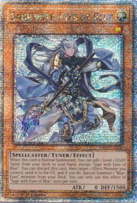 Sage with Eyes of Blue - RA04-EN266-QCR - (V.5 - Quarter Century Secret Rare) 1st Edition
