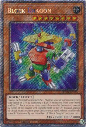 Block Dragon - RA04-EN268-PSR - (V.4 - Platinum Secret Rare) 1st Edition