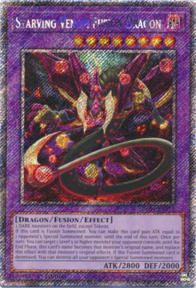 Starving Venom Fusion Dragon - RA04-EN272-PSR - (V.4 - Platinum Secret Rare) 1st Edition