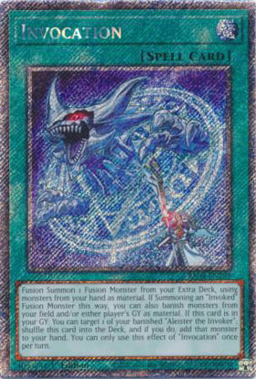 Invocation - RA04-EN281-PSR - (V.4 - Platinum Secret Rare) 1st Edition