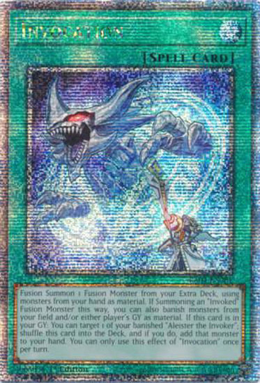 Invocation - RA04-EN281-QCR - (V.5 - Quarter Century Secret Rare) 1st Edition