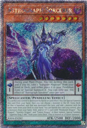 Astrograph Sorcerer - RA04-EN282-PSR - (V.4 - Platinum Secret Rare) 1st Edition