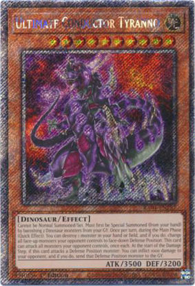 Ultimate Conductor Tyranno - RA04-EN287-PSR - (V.4 - Platinum Secret Rare) 1st Edition