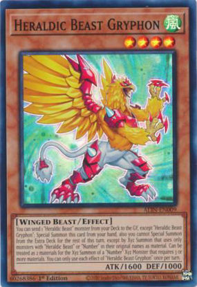 Heraldic Beast Gryphon - ALIN-EN009 - Super Rare 1st Edition